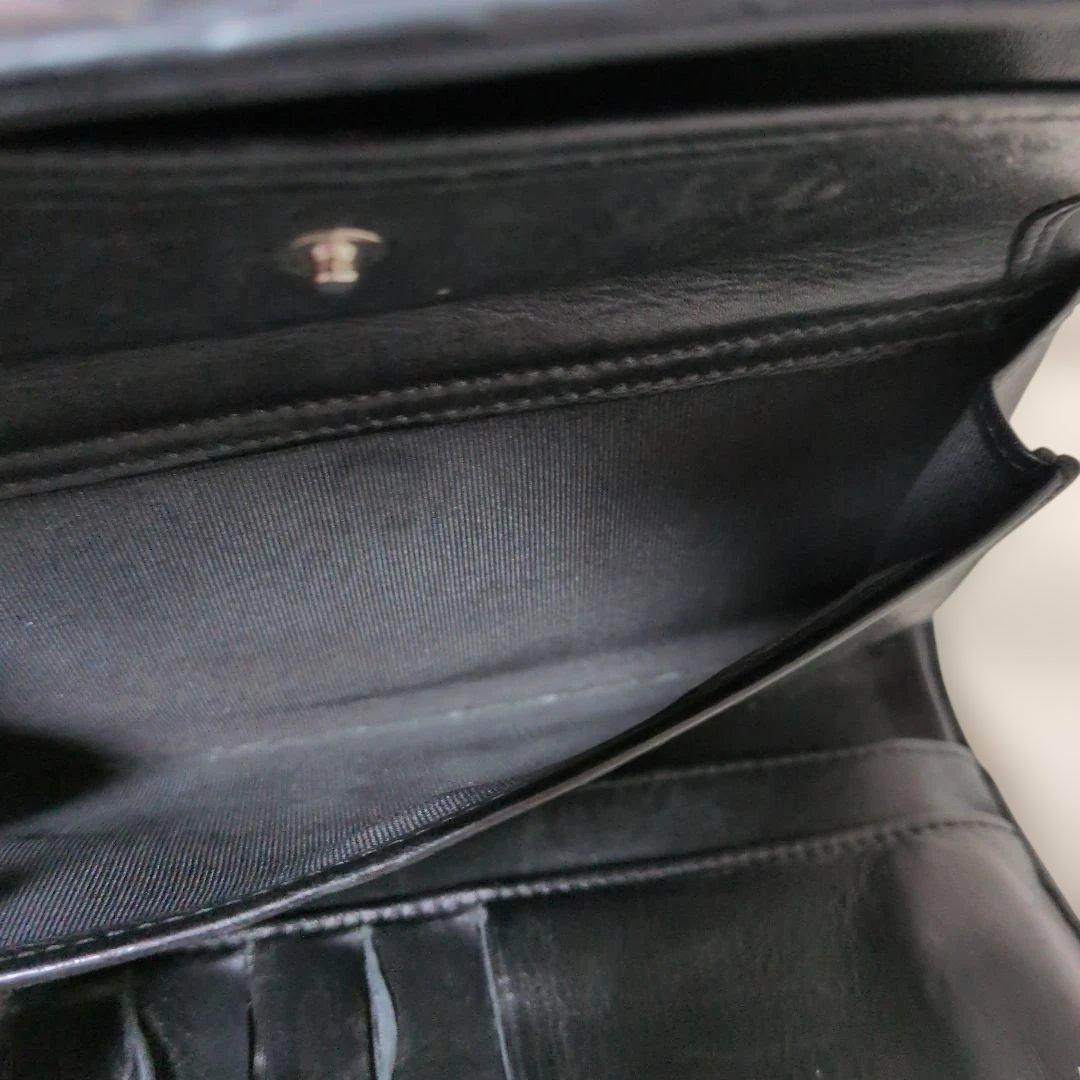 CHANEL ブラック キルティング長財布