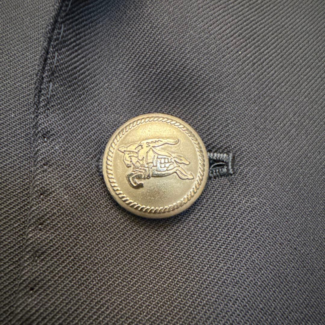 【美品】バーバリーロンドン ブレザー 銀ボタン カシミヤ混 A6