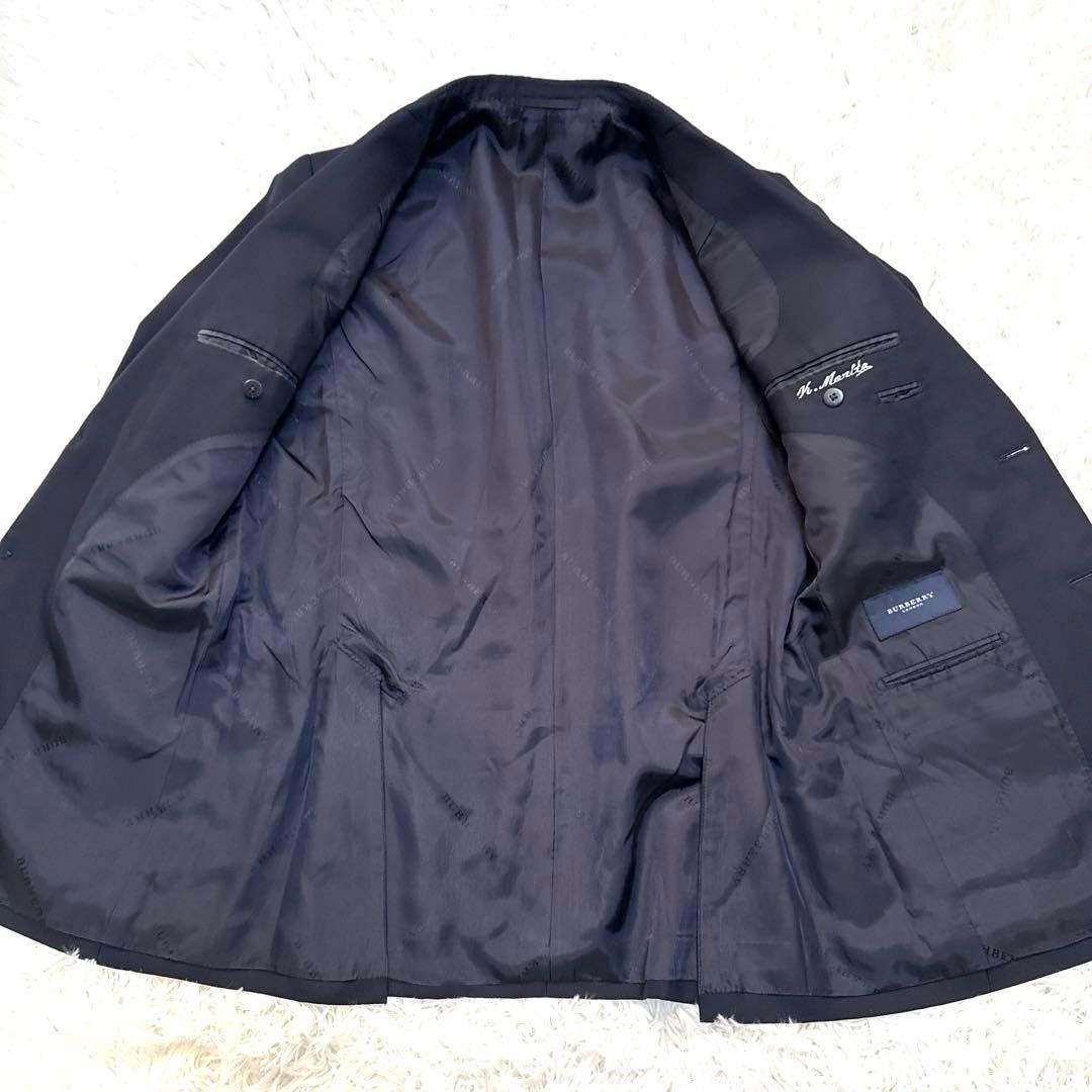 【美品】バーバリーロンドン ブレザー 銀ボタン カシミヤ混 A6