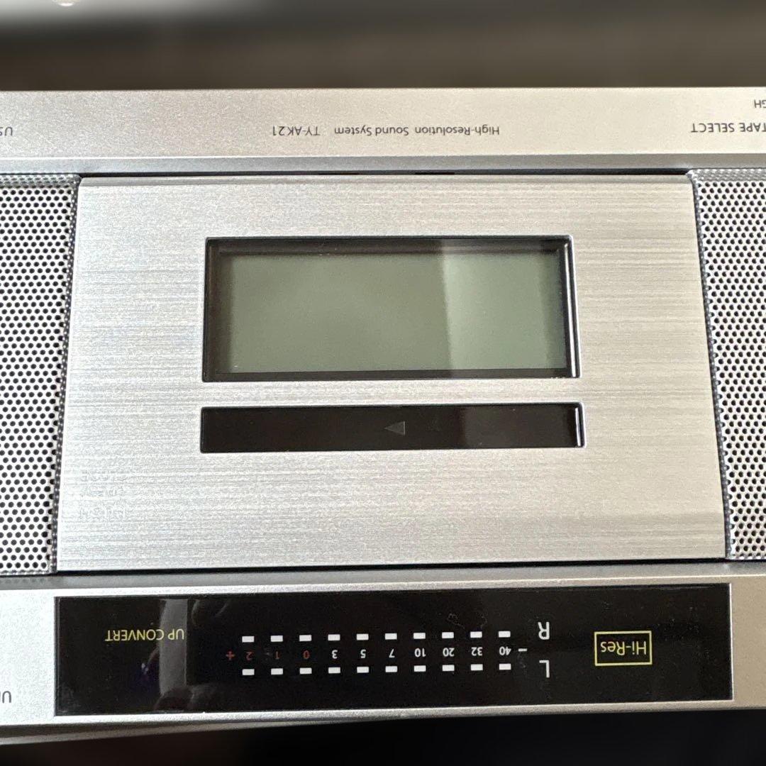 東芝 TY-AK21ハイレゾ対応CDラジカセ AUREX 開封一度使用