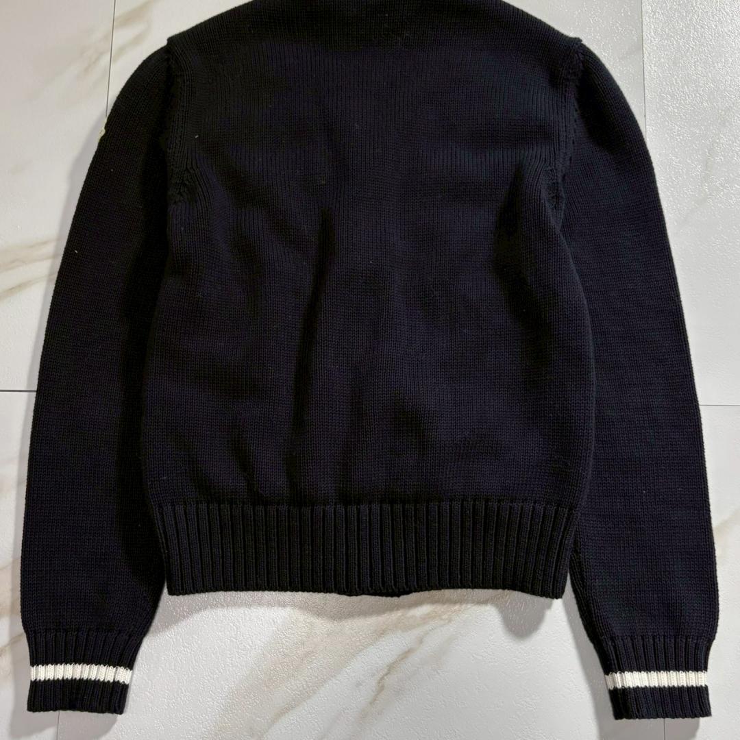 【極美品】モンクレール 25年モデル ダウン カーディガン 切り替え ワッペン