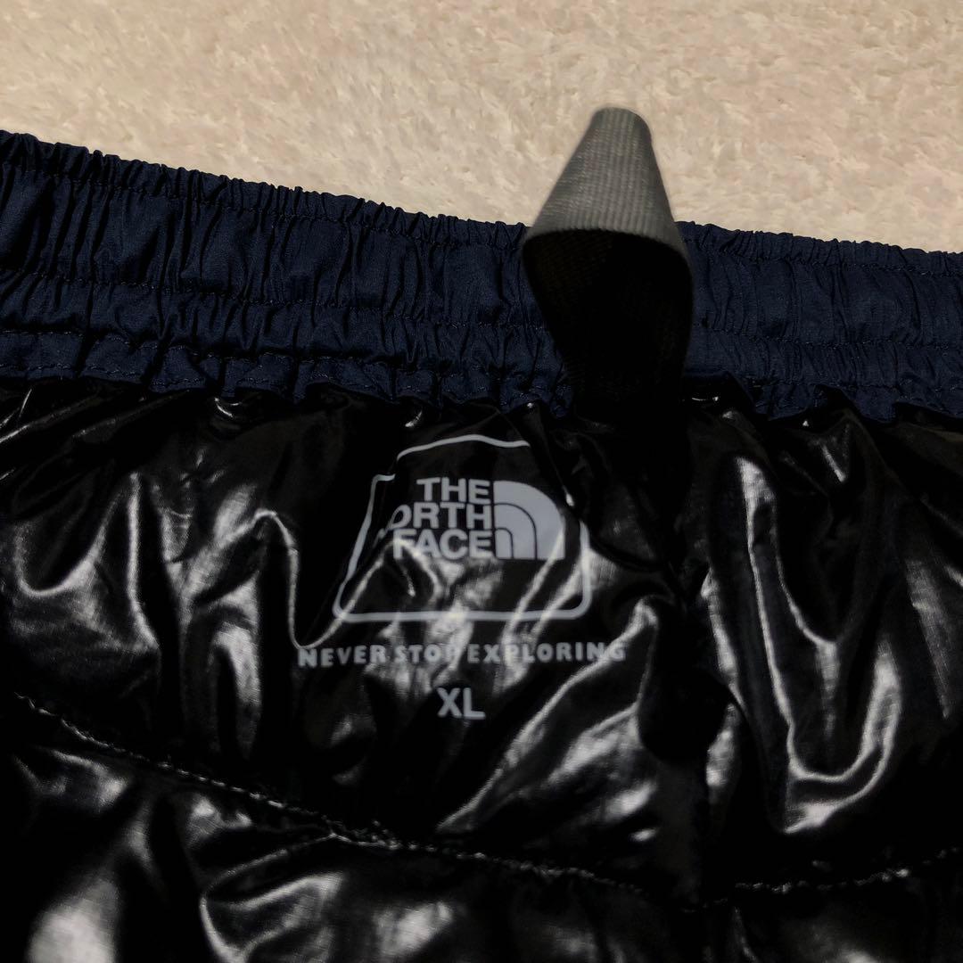 美品　ザノースフェイス　サンダーショーツ　ダウンショーツ　ネイビー　XL