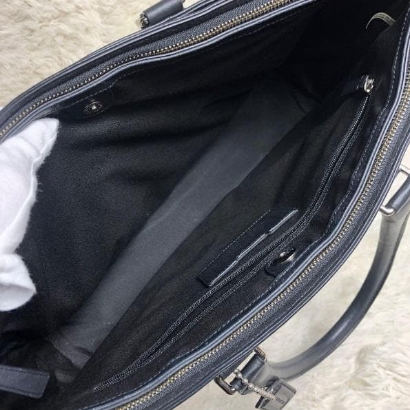 COACH コーチ F70916／2WAY オールレザーブリーフトートバッグ／黒