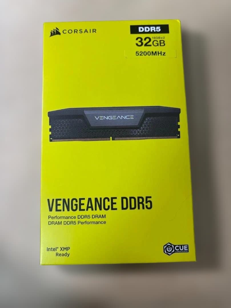 新品 CORSAIR DDR5 16GB x 2 5200MHz⑥