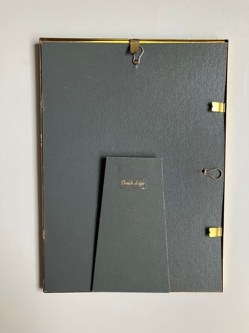 北欧ヴィンテージ　フォトフレーム４点セット　湾曲ガラス　凸ガラス　デンマーク