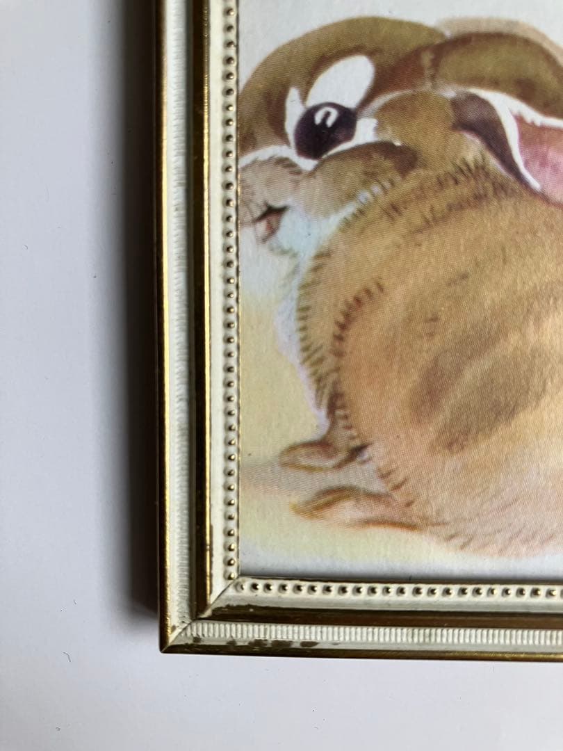 北欧ヴィンテージ　フォトフレーム４点セット　湾曲ガラス　凸ガラス　デンマーク