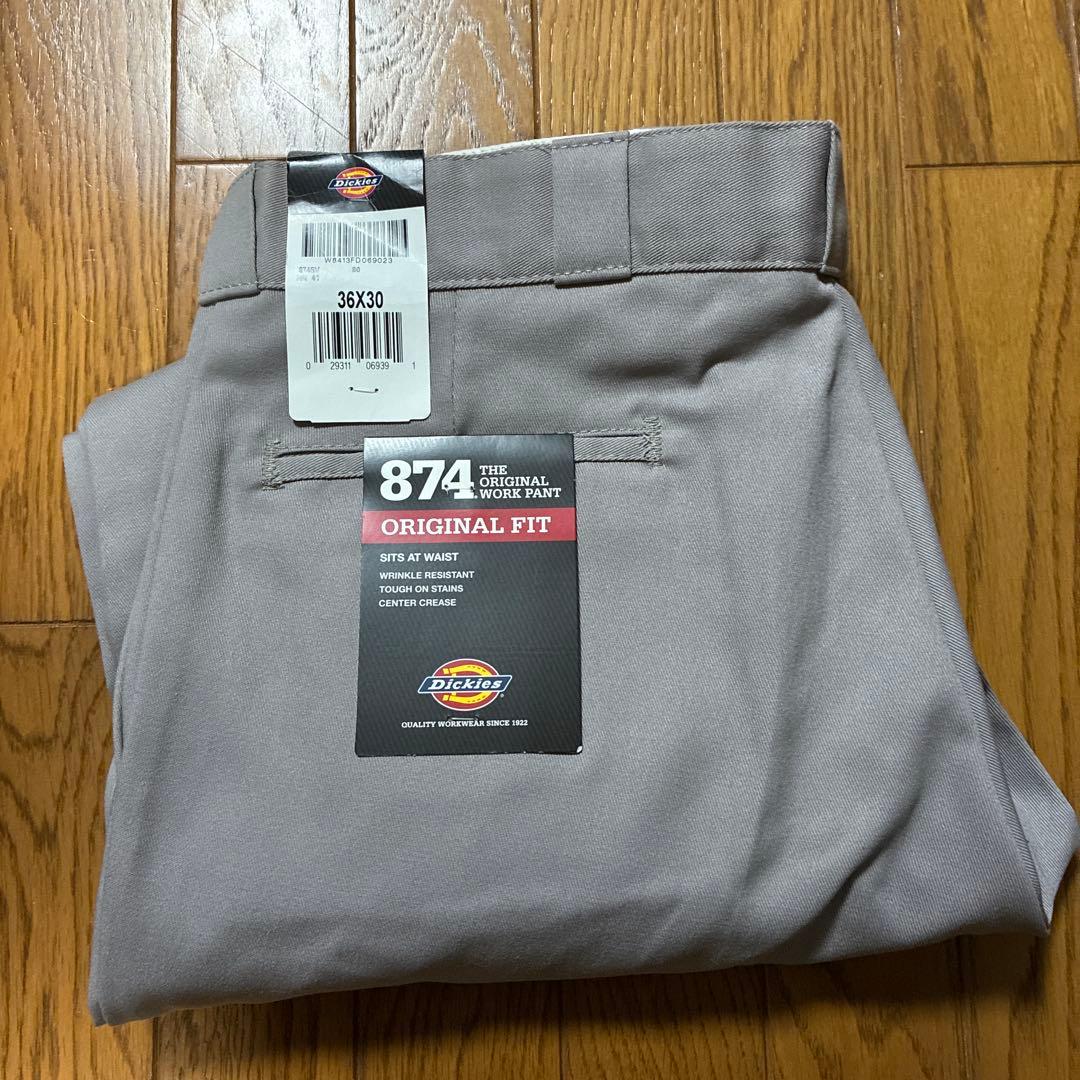 Dickies 874 チノパン 36x30 グレー CHALLENGER