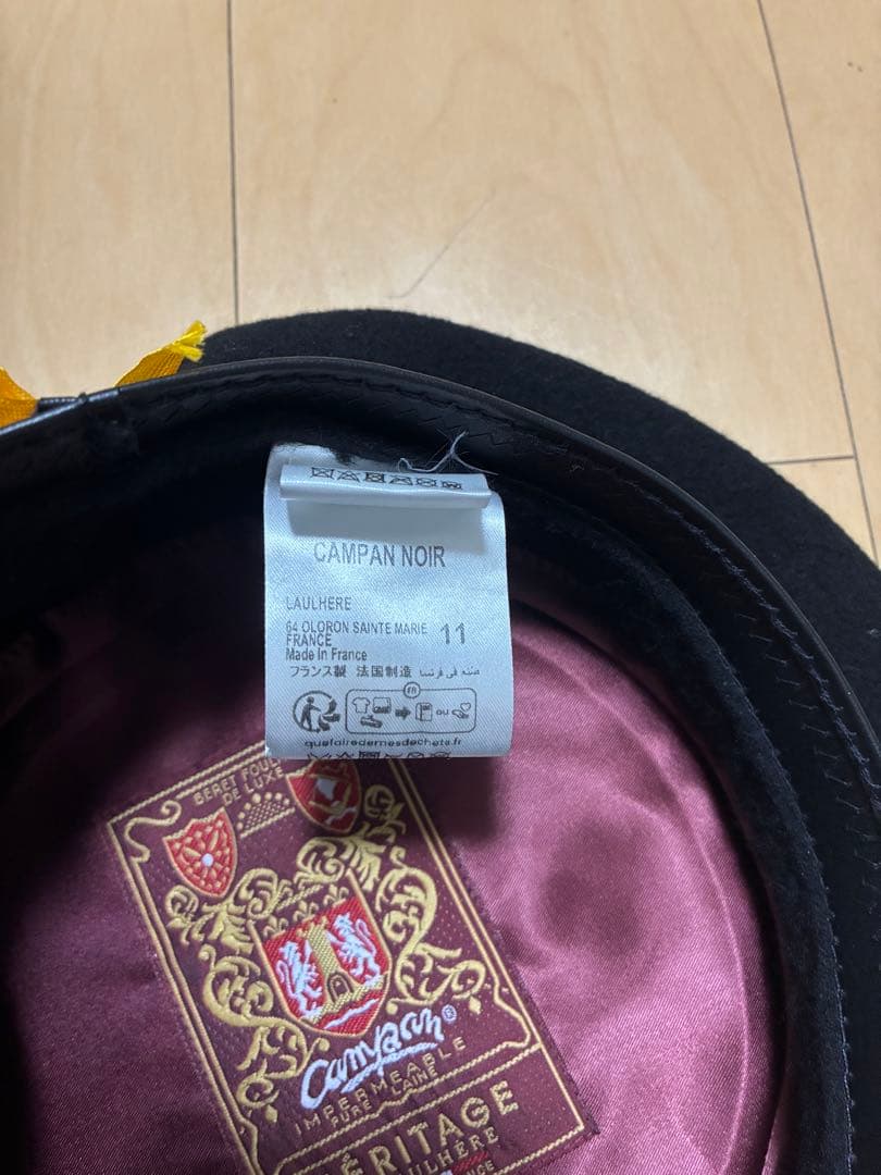 LAULHEREロレールベレー帽　ブラック