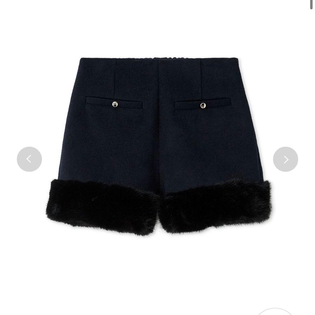 【新品タグ付き】LILY BROWN エコファーショートパンツ