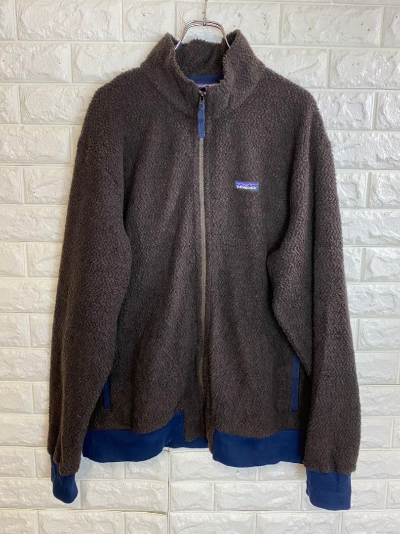 D151 【Patagonia】ジップアップフリースジャケット【メンズ2XL】茶