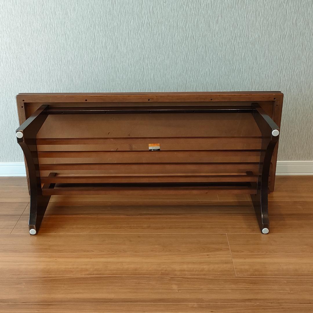 カリモク　センターテーブル　ヴィンテージ　大理石柄　木製