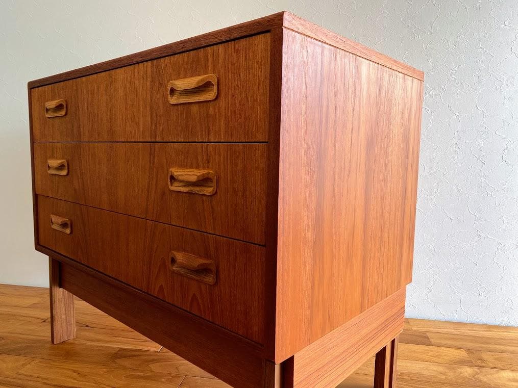 ヴィンテージ G-PLAN ジープラン チーク 3段チェスト 仕上済