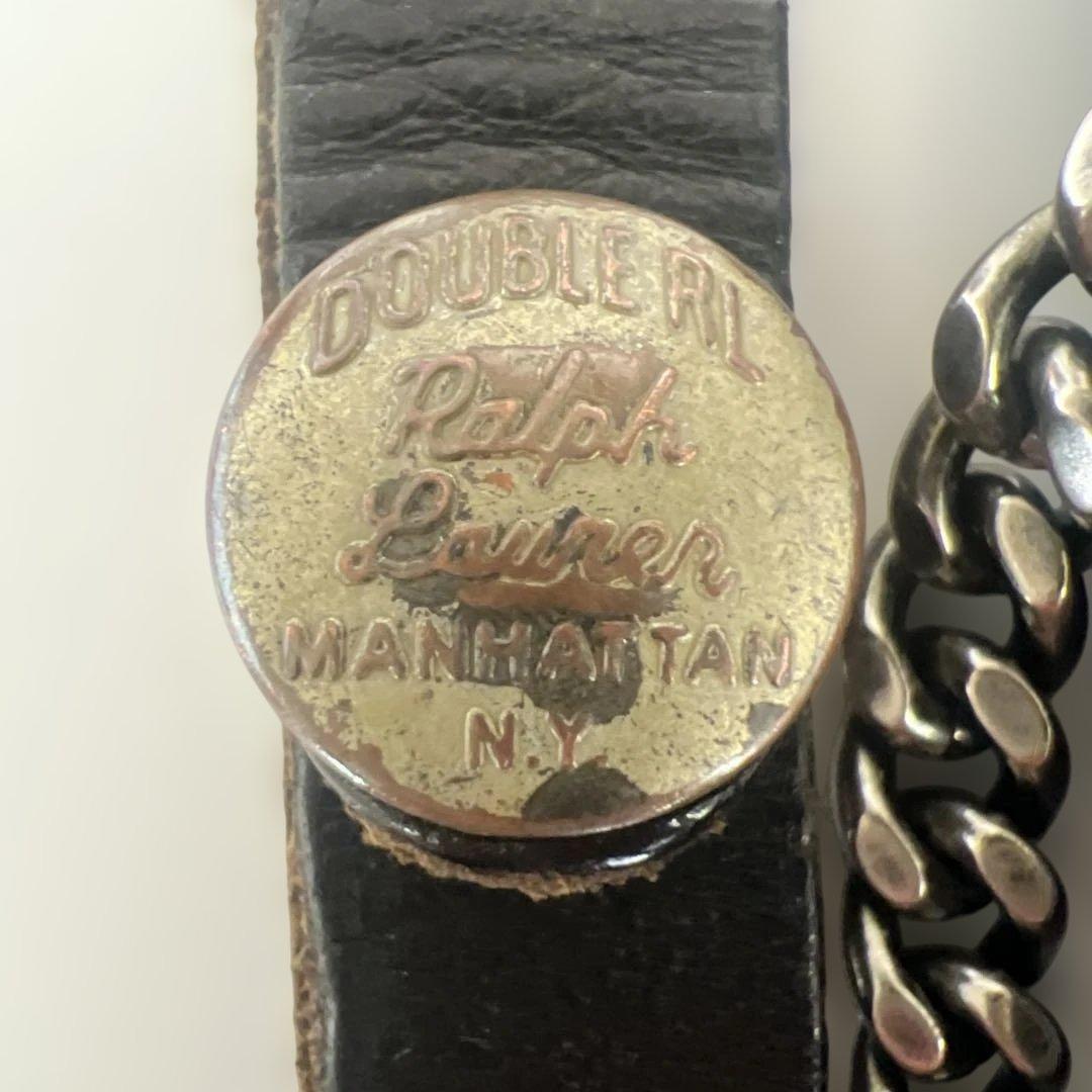 RRL 黒レザー二つ折り財布