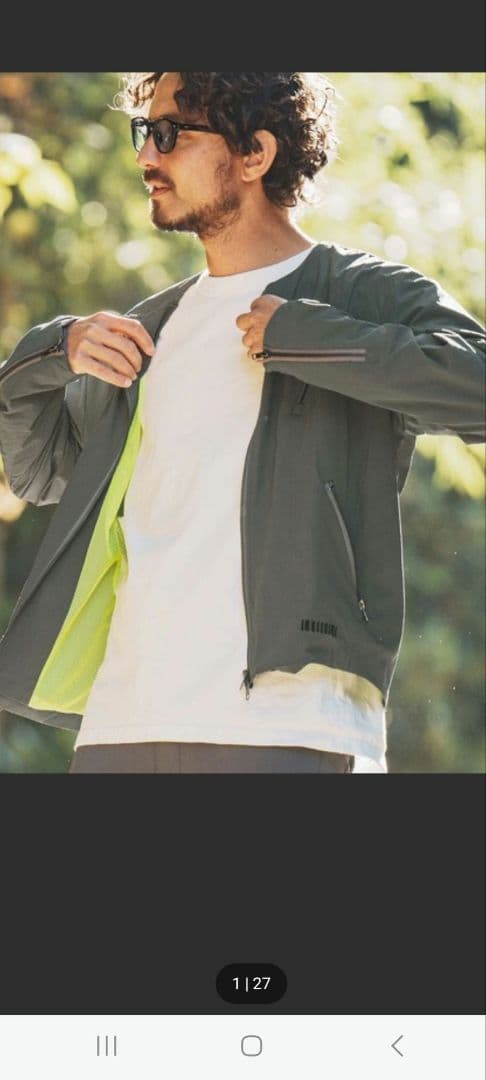 フィルコッド ノーカラージャケット ライダース