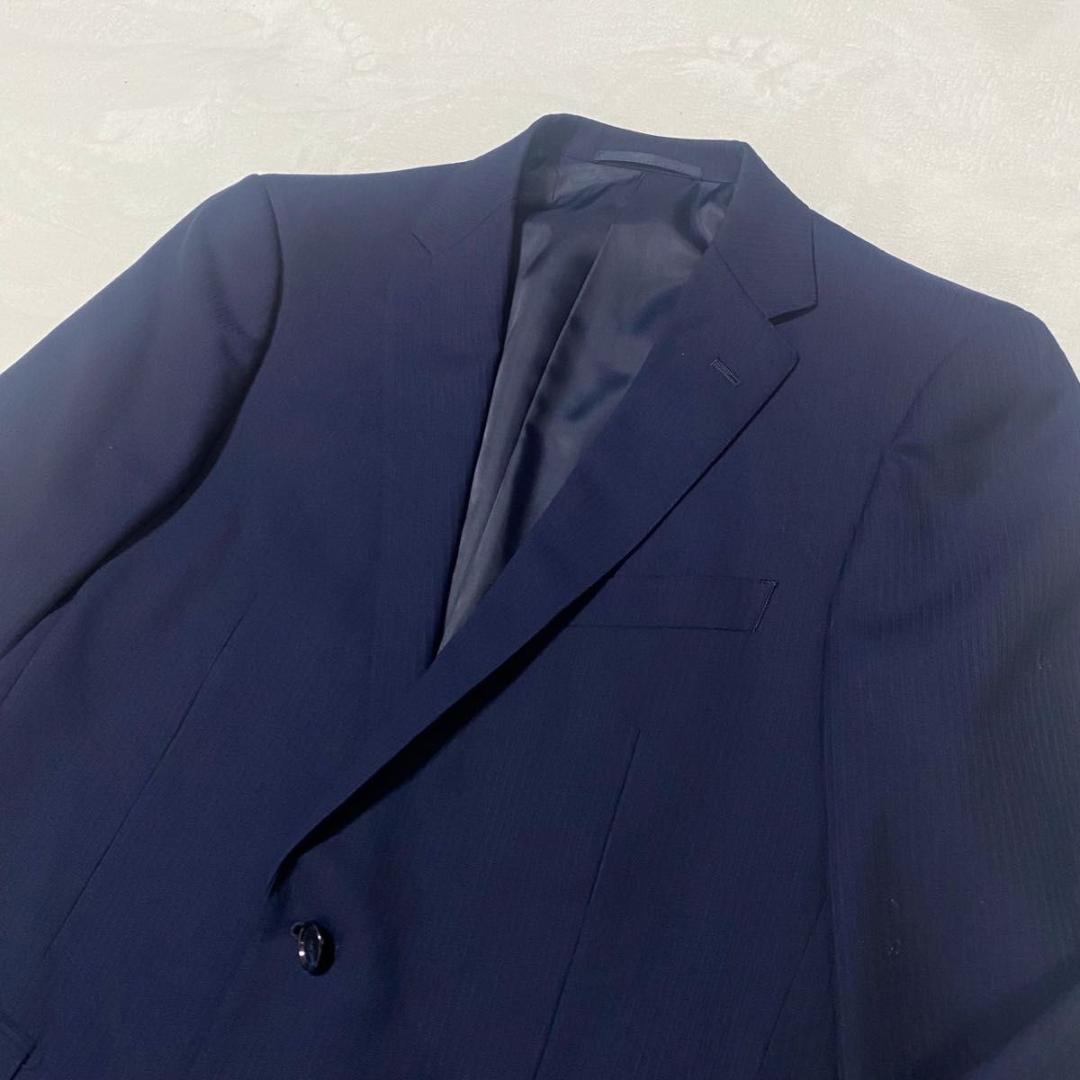 ユナイテッドアローズ スーツ セットアップ ストライプ ネイビー
