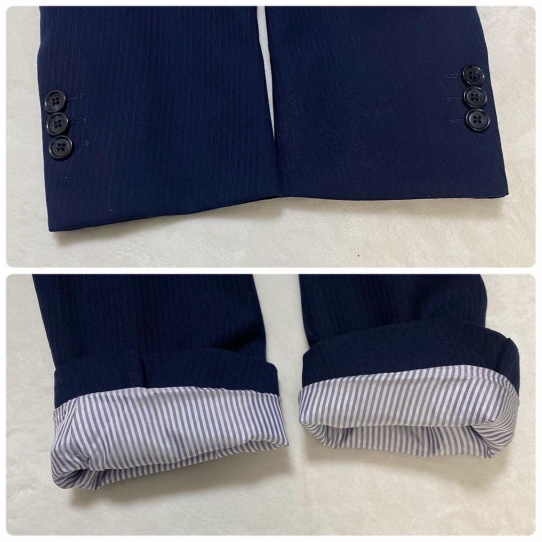 ユナイテッドアローズ スーツ セットアップ ストライプ ネイビー