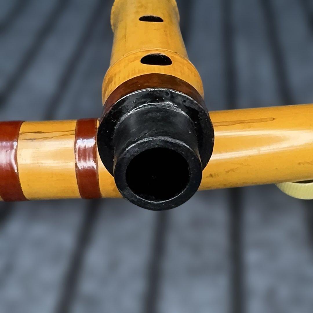 尺八 一尺八寸管 銘有り 三印 本管