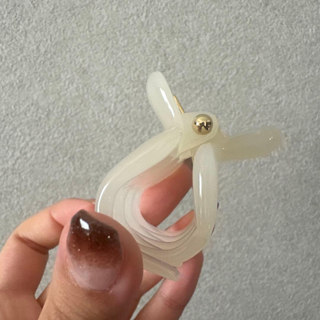 【とも様】UNDO HAIRWARE CLAW CLIP No. 2 ホワイト