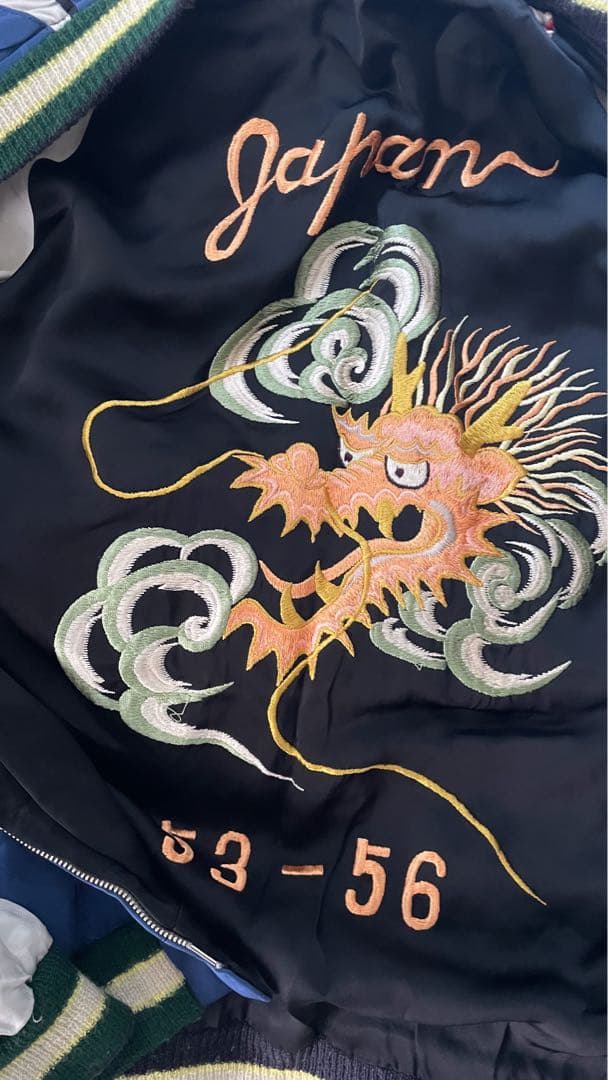 刺繍入りスカジャン 日本 53-56