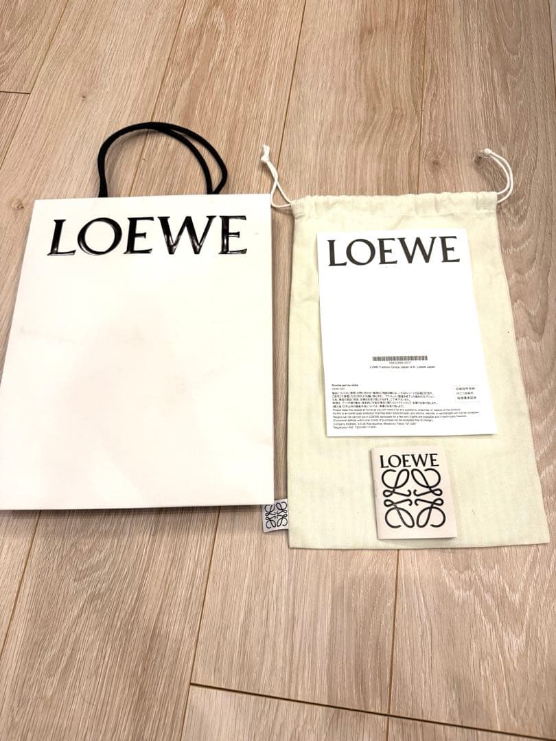 ロエベ LOEWE パズル フォルド チャーム 新品未使用 水色