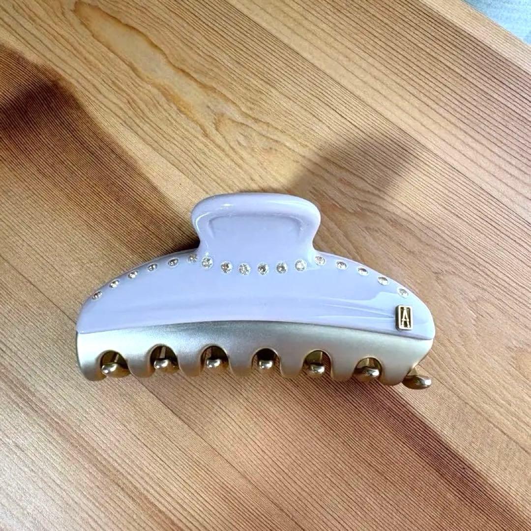 ALEXANDRE DE PARISヘアクリップピンクベージュ