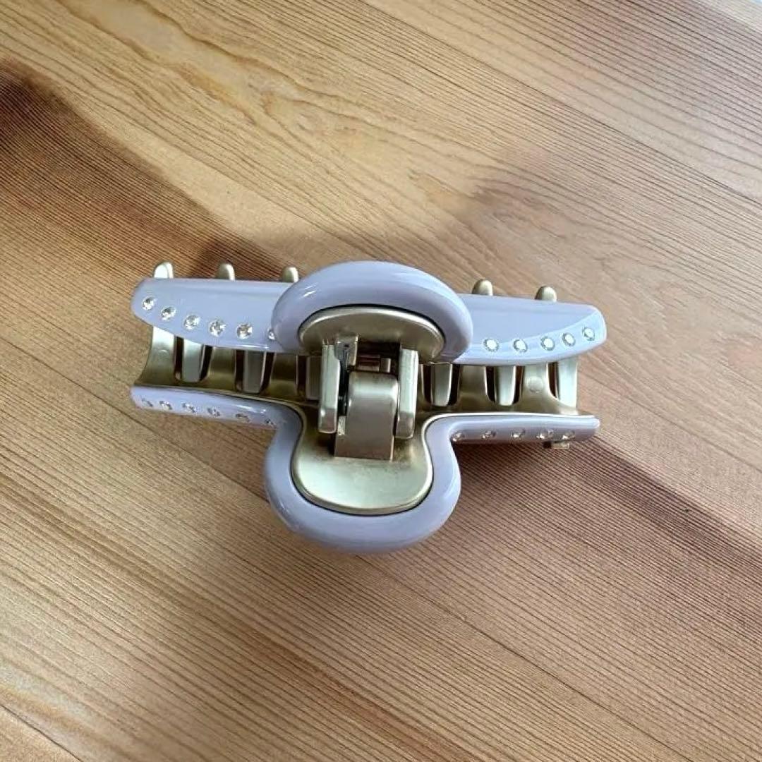 ALEXANDRE DE PARISヘアクリップピンクベージュ