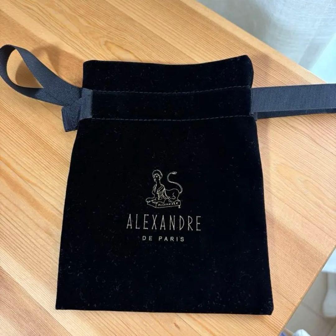 ALEXANDRE DE PARISヘアクリップピンクベージュ