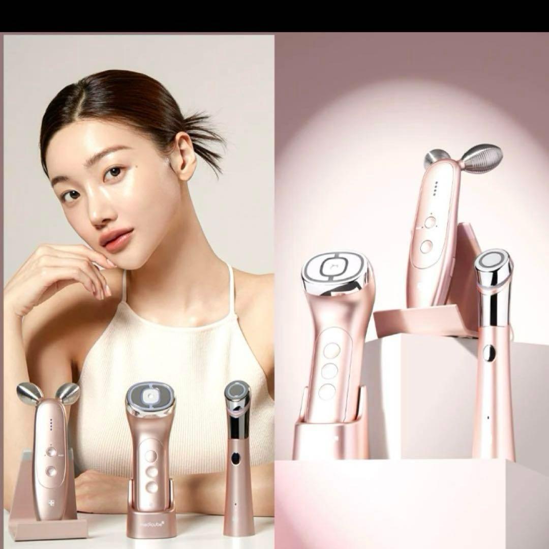 限定ピンク　medicube美顔器　オールケア3点セット