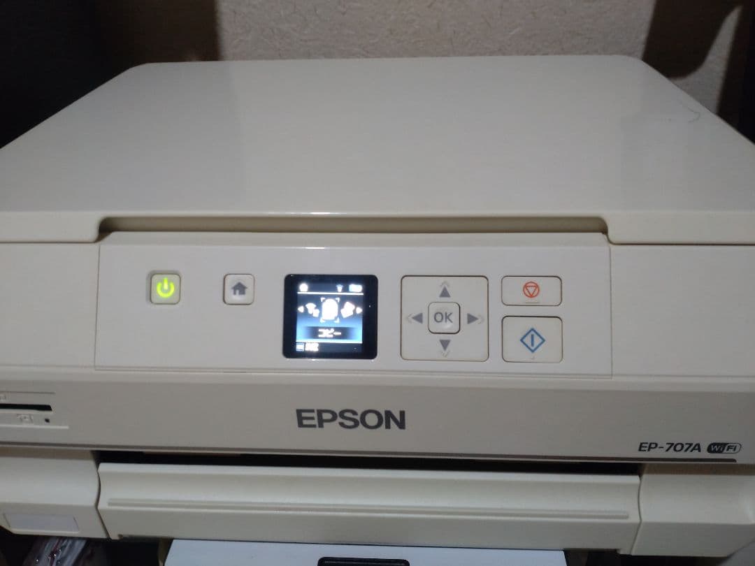 エプソン EP-707A WIFI　黒インクのみかすれます。ジャンク品扱い