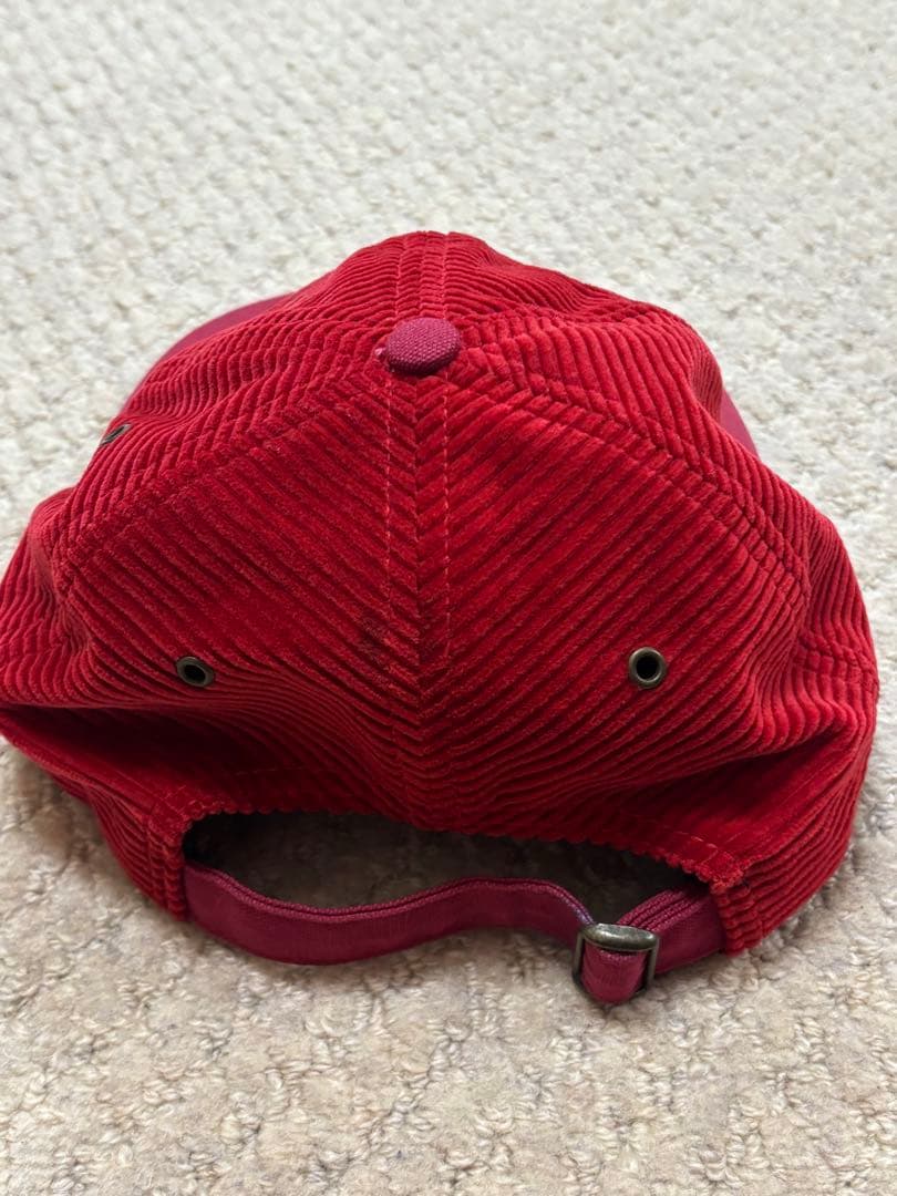 Supreme コーデュロイキャップ レッド　2月2日まで値下げ