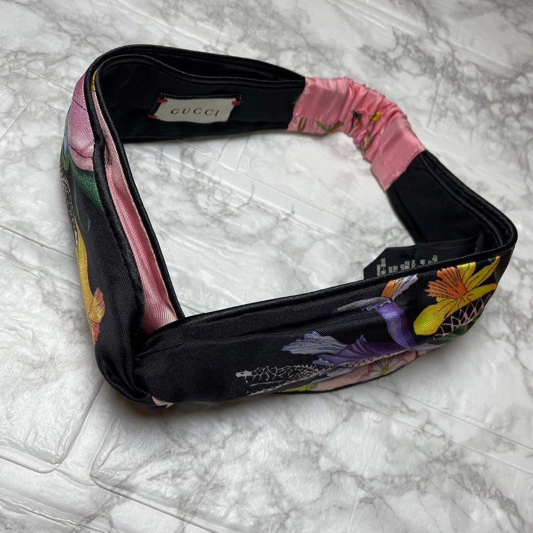 グッチ　GUCCI ヘアバンダナ　ヘビ　アニマリエ　エンブロイダリー