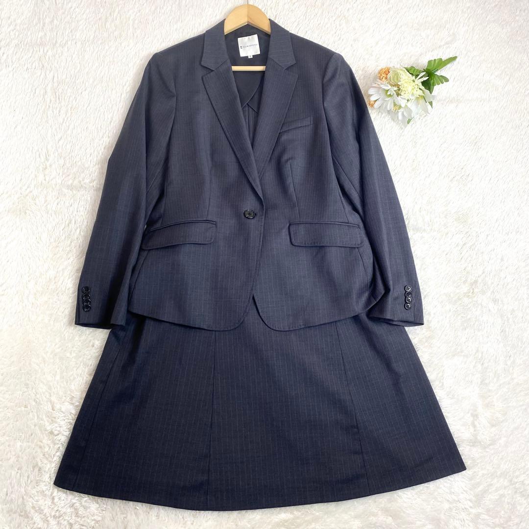 近年モデル　美品　4XL 組曲　スーツ　スカートセットアップ　YUNSA グレー