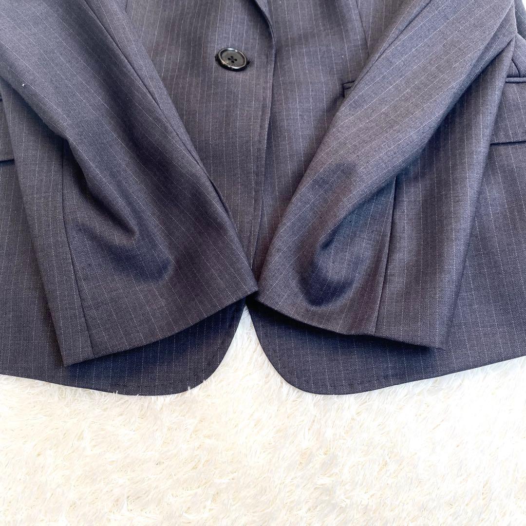 近年モデル　美品　4XL 組曲　スーツ　スカートセットアップ　YUNSA グレー