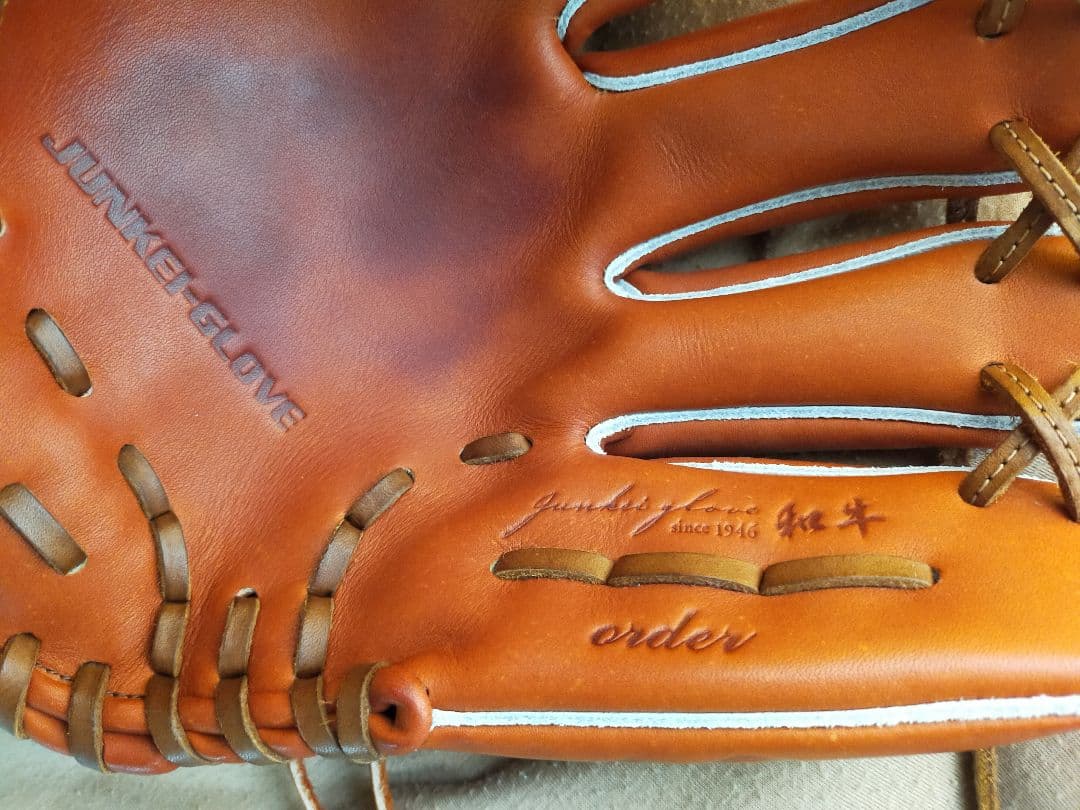 【新品】ジュンケイ 硬式内野手用グラブ セレクト和牛 レザーエンブレム 限定品