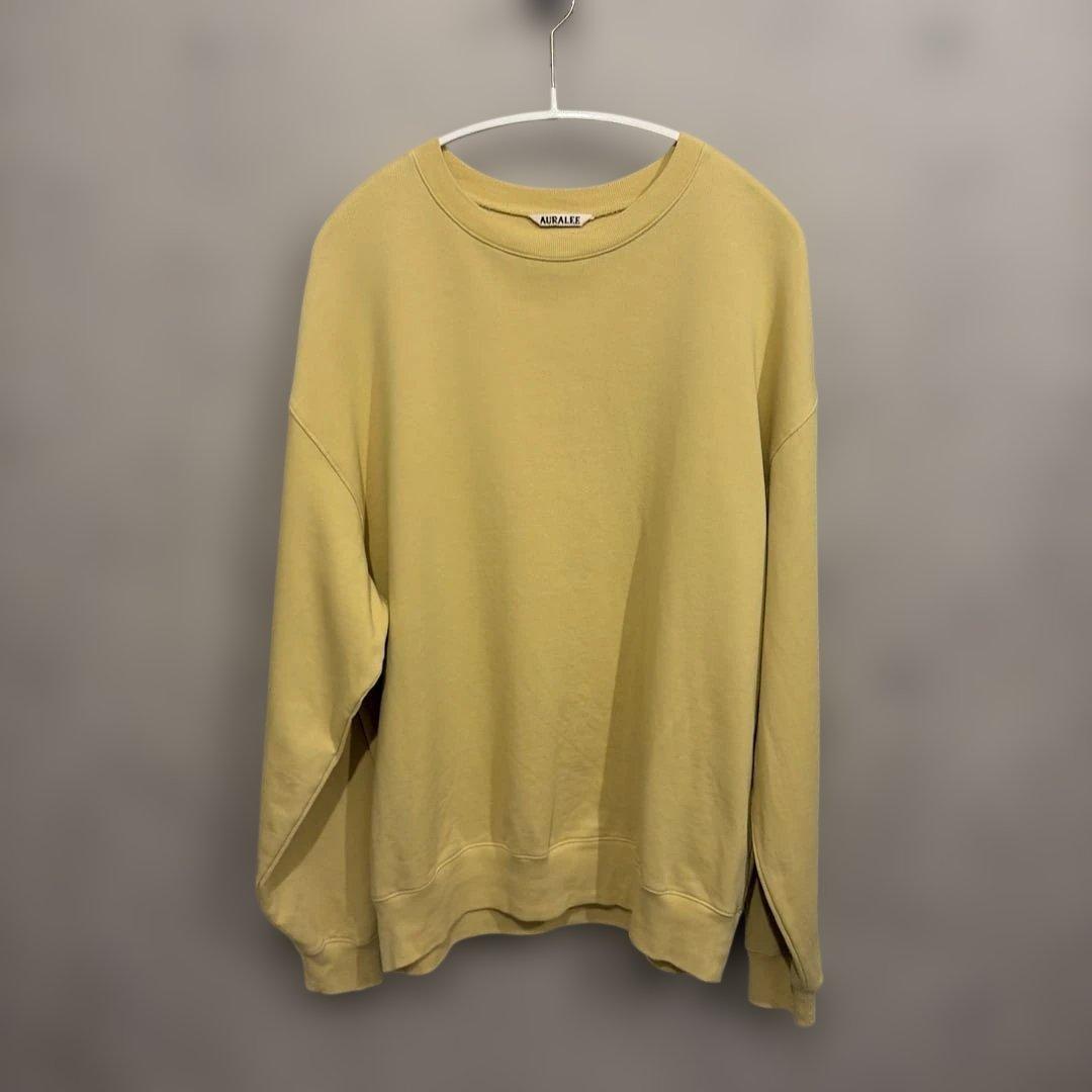 AURALEE スウェット　サイズ3 ダスティイエロー
