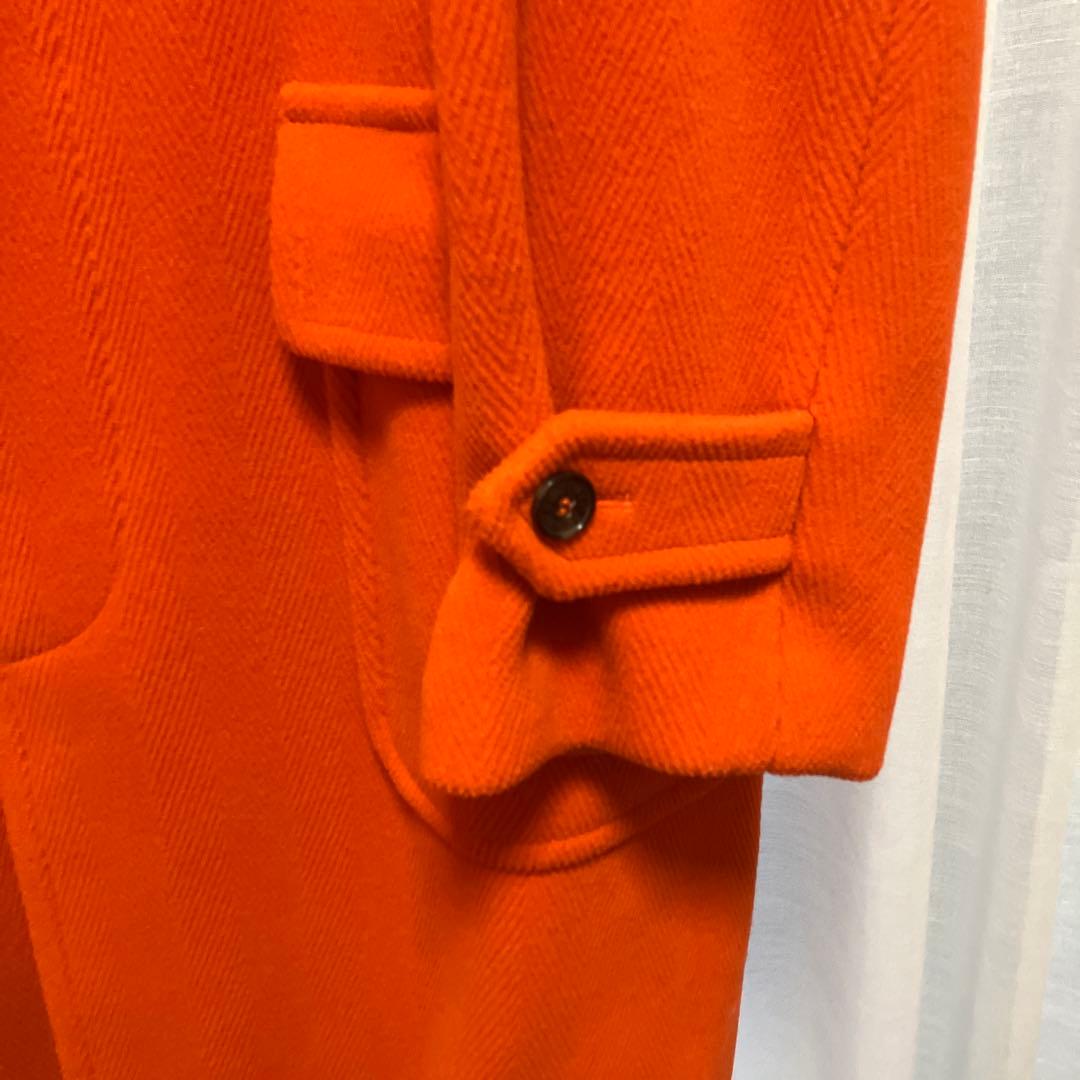 マッキントッシュ　ヘリンボーンフーデッドロングコート　36