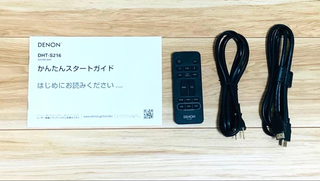 【美品】DENON　デノン　サウンドバー　リモコン付き　DHT-S216