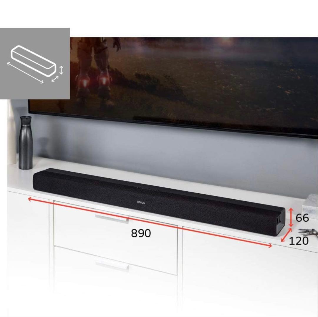 【美品】DENON　デノン　サウンドバー　リモコン付き　DHT-S216