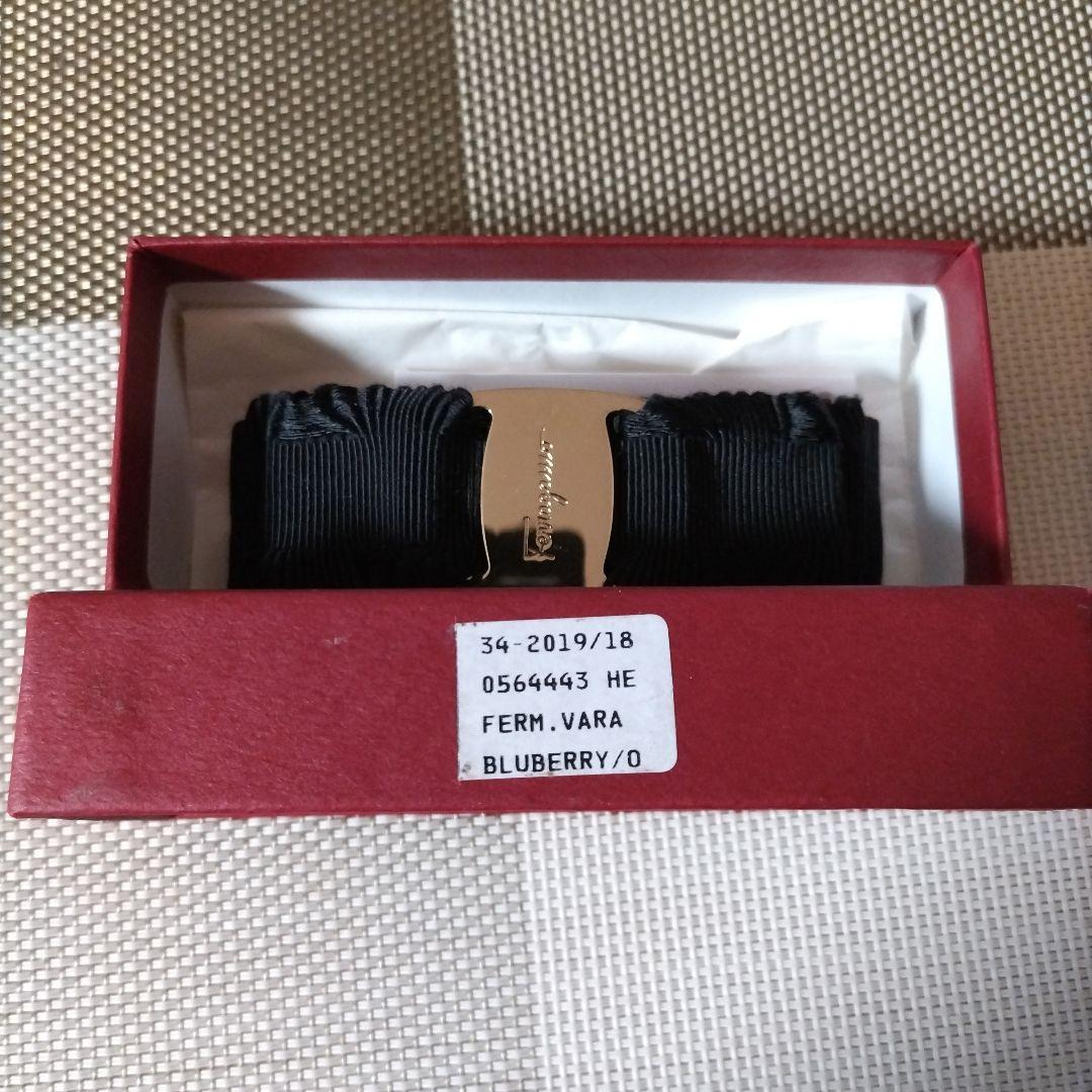 Salvatore Ferragamo ブラックリボンヘアアクセサリー