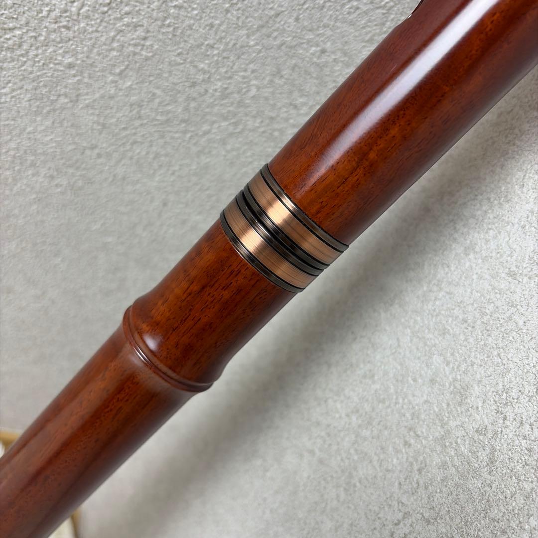 【極美品】尺八 銘あり 清風 1印 1尺8寸 5孔 銅三線