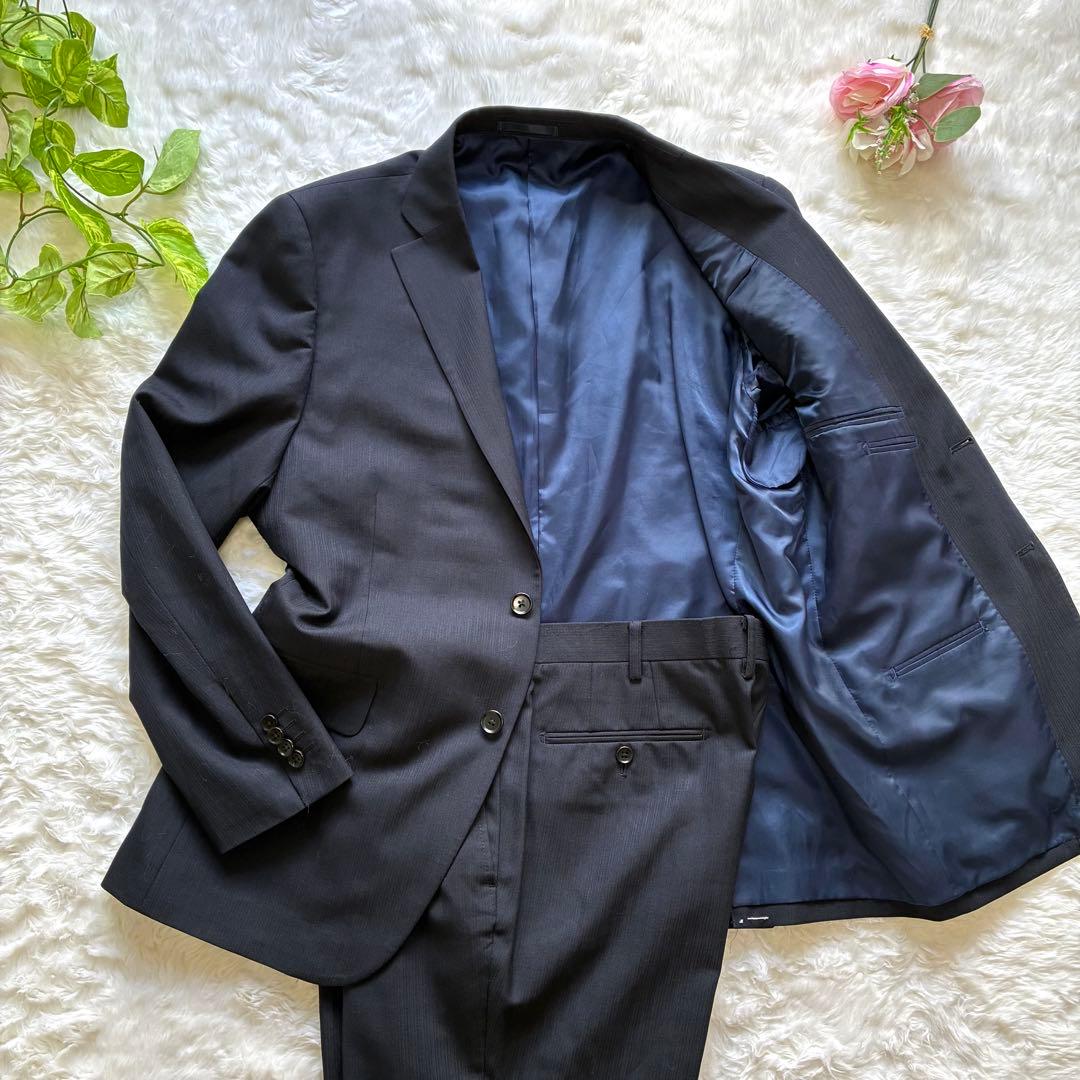 BB6✨Perfect Suit FActory　セットアップ　スーツ　ネイビー