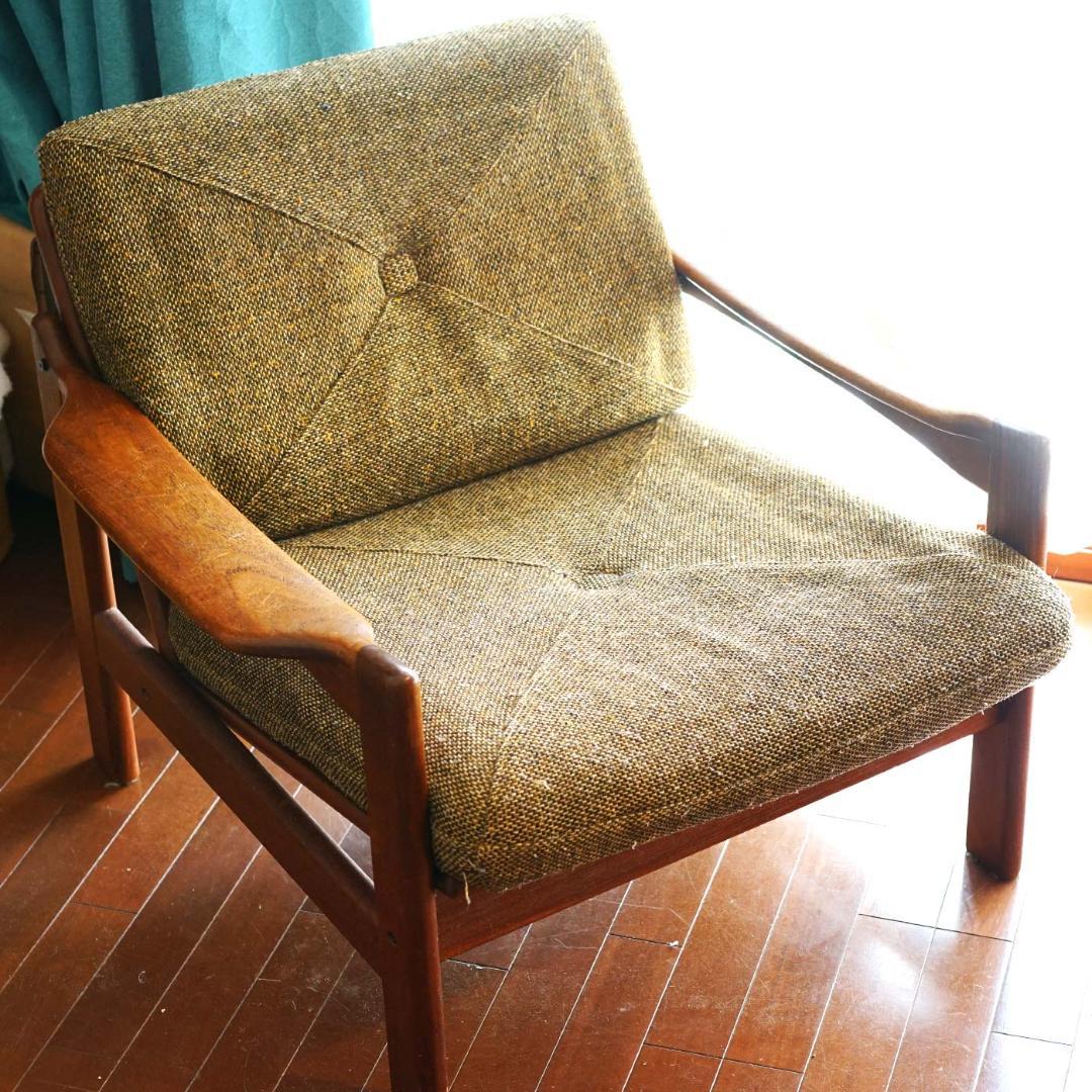 北欧アンティーク リアルビンテージ イージーチェア（1Pソファ）