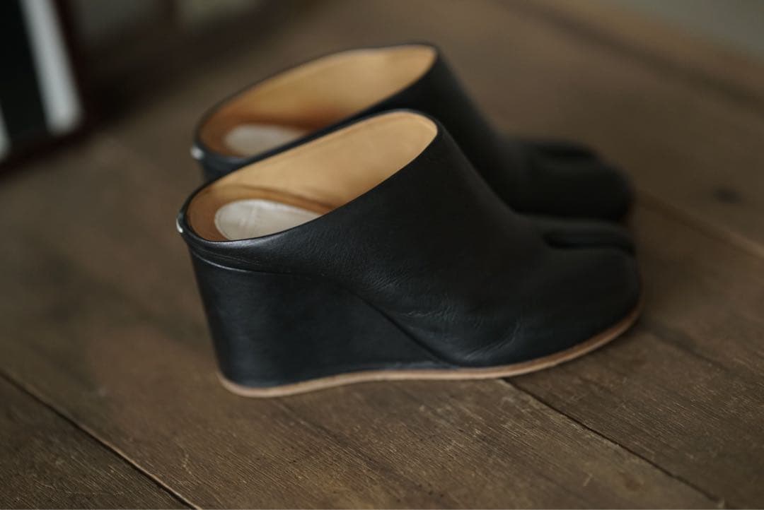 メゾンマルタンマルジェラ ウェッジソール タビ ミュール パンプス サボ