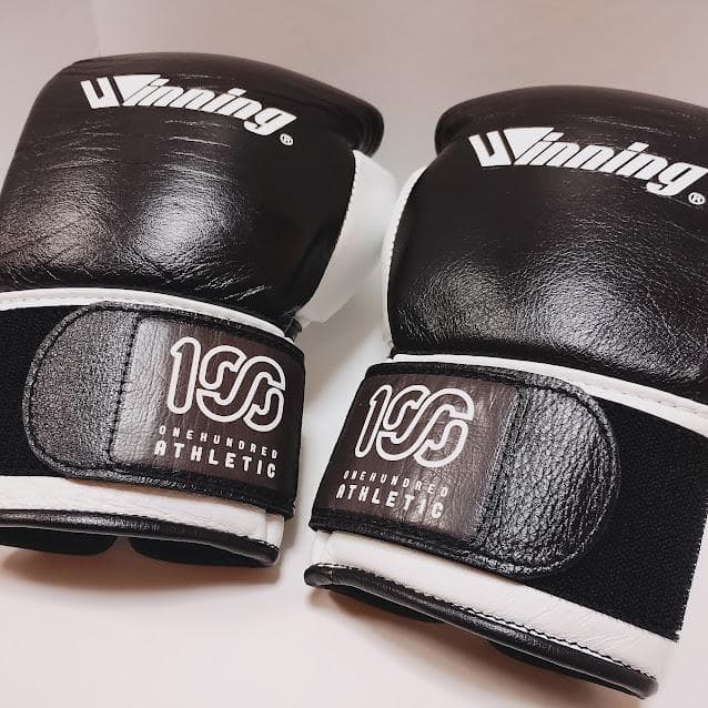 winning × 100A コラボ ボクシンググローブ 8oz スペシャルロゴ