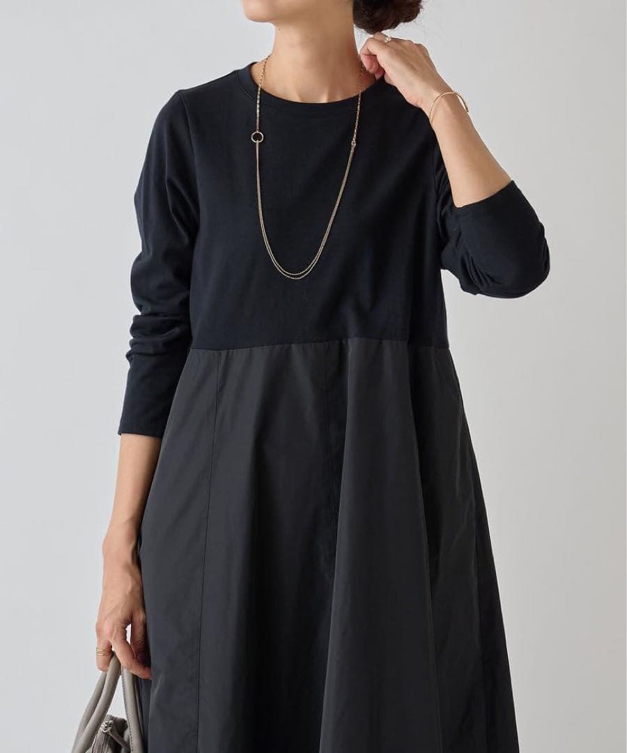 BEARDSLEY ビアズリー ドッキングフレアワンピース