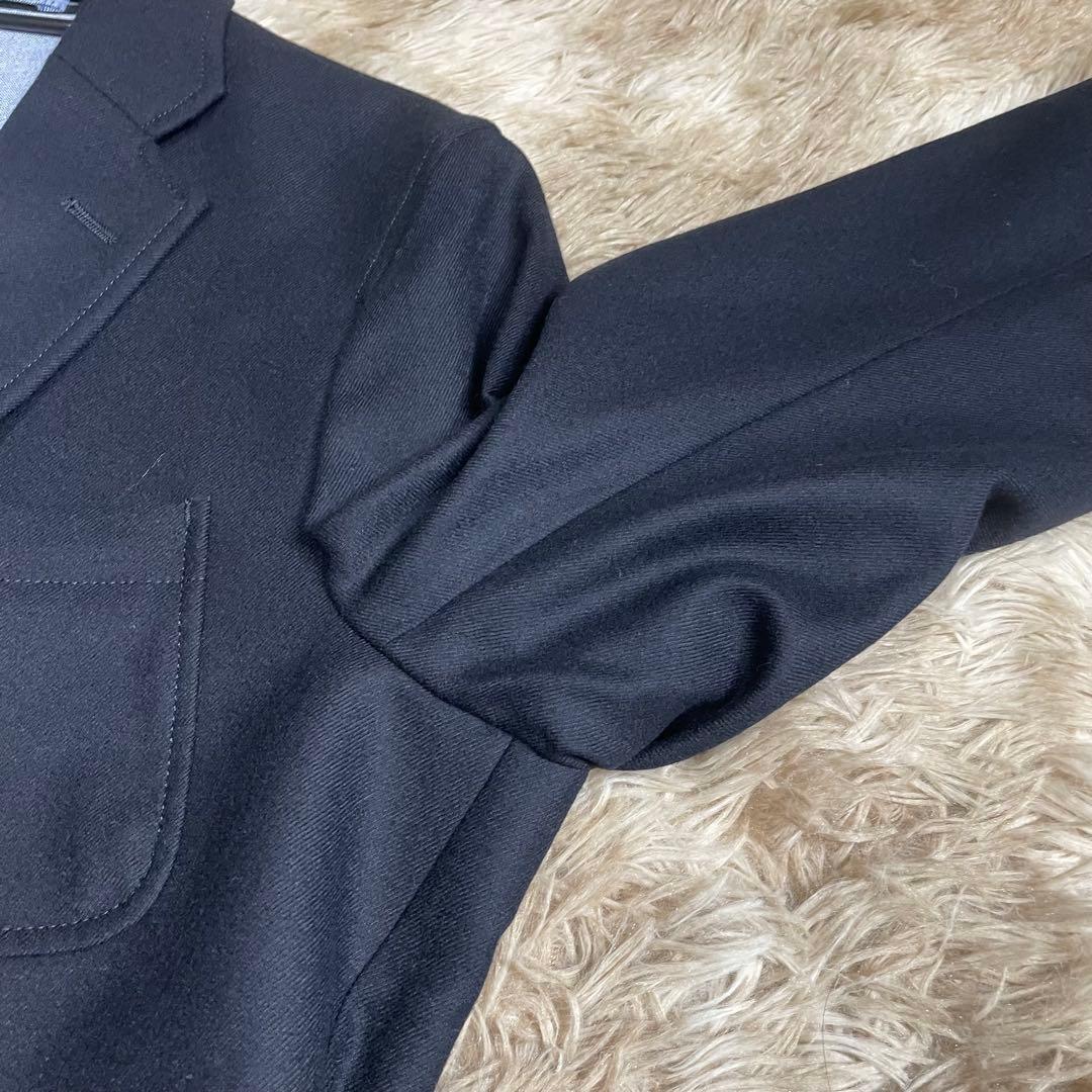 美品 BEAMS PLUS テーラードジャケット ブラック フランネル ビームス