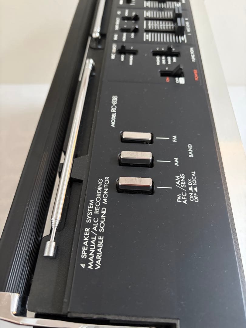 昭和レトロ　ビクターラジカセ（BIPHONICシステム）