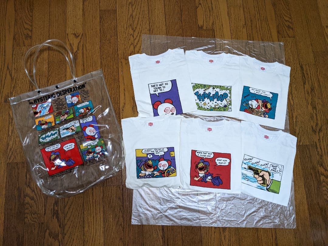 〘最終値下げ〙※激レア※ 未使用 ヒスミニ Tシャツ6枚 ビニールバッグ セット