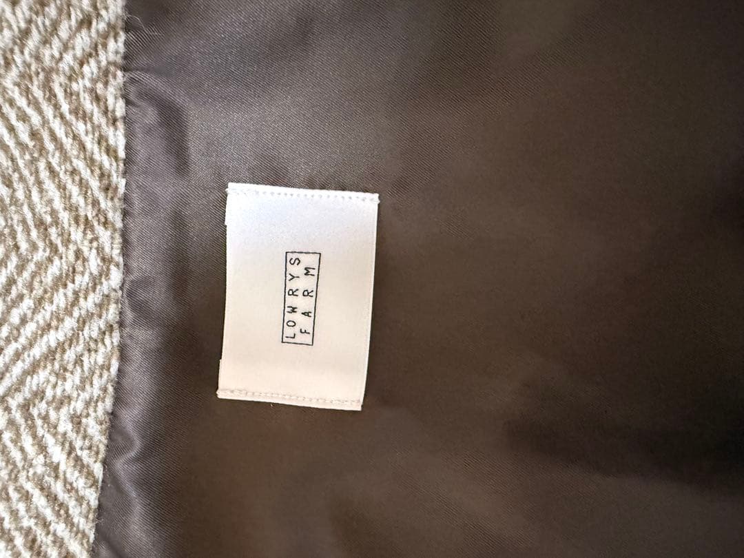 LOWRYS FARM ウーリーテックスタンドブルゾン ベージュ フリー