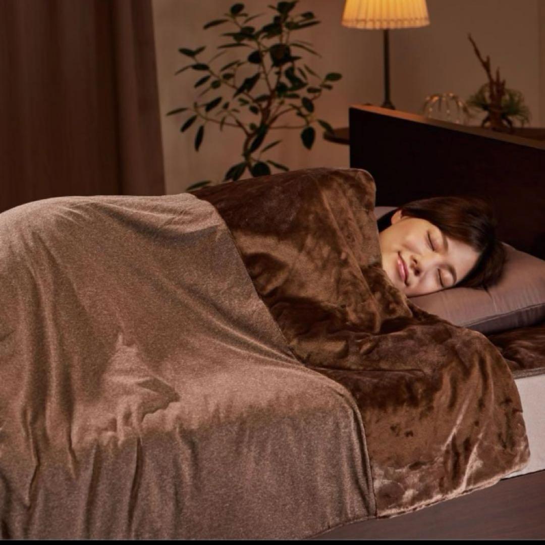 新品未使用❤️クレスカローレ オールインワン毛布 シングル 快眠博士 ブラウン 冬